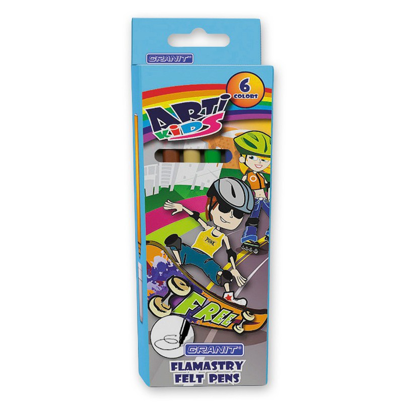 Granit Arti Kids Rostirón készlet - 6 különböző szín (FL06P00)