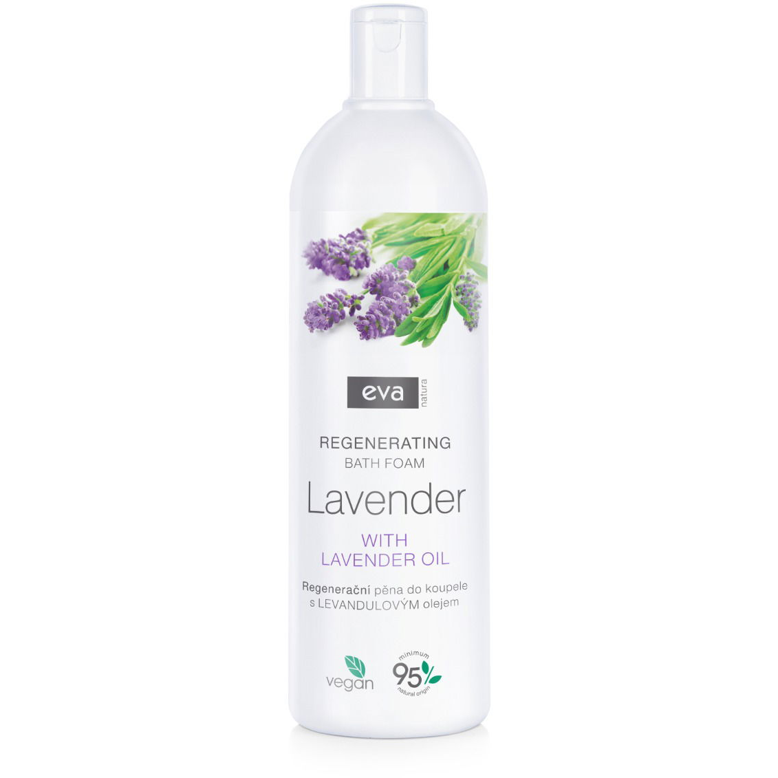 EVA NATURA Regeneráló fürdőhab levendulaolajjal, 750 ml (5900002075387)