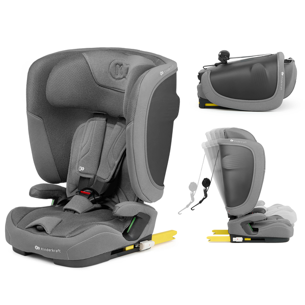 KINDERKRAFT Fix2Go i-Size autósülés 76-150 cm Szürke