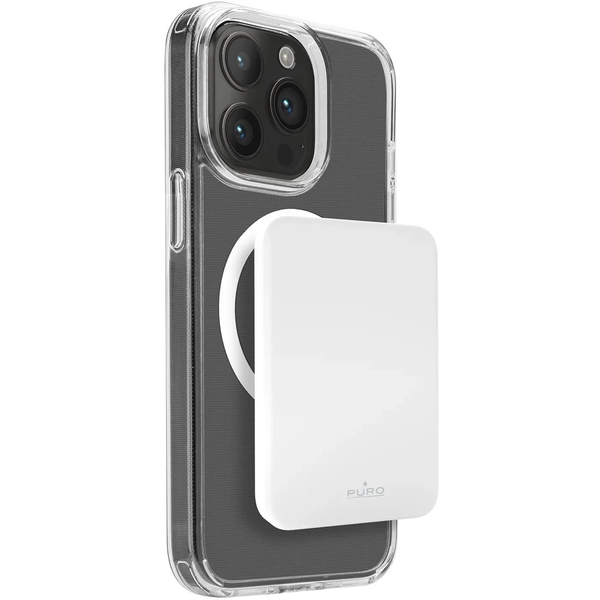 Puro Slim Power Mag 4200mAh MagSafe Power Bank USB-C бял