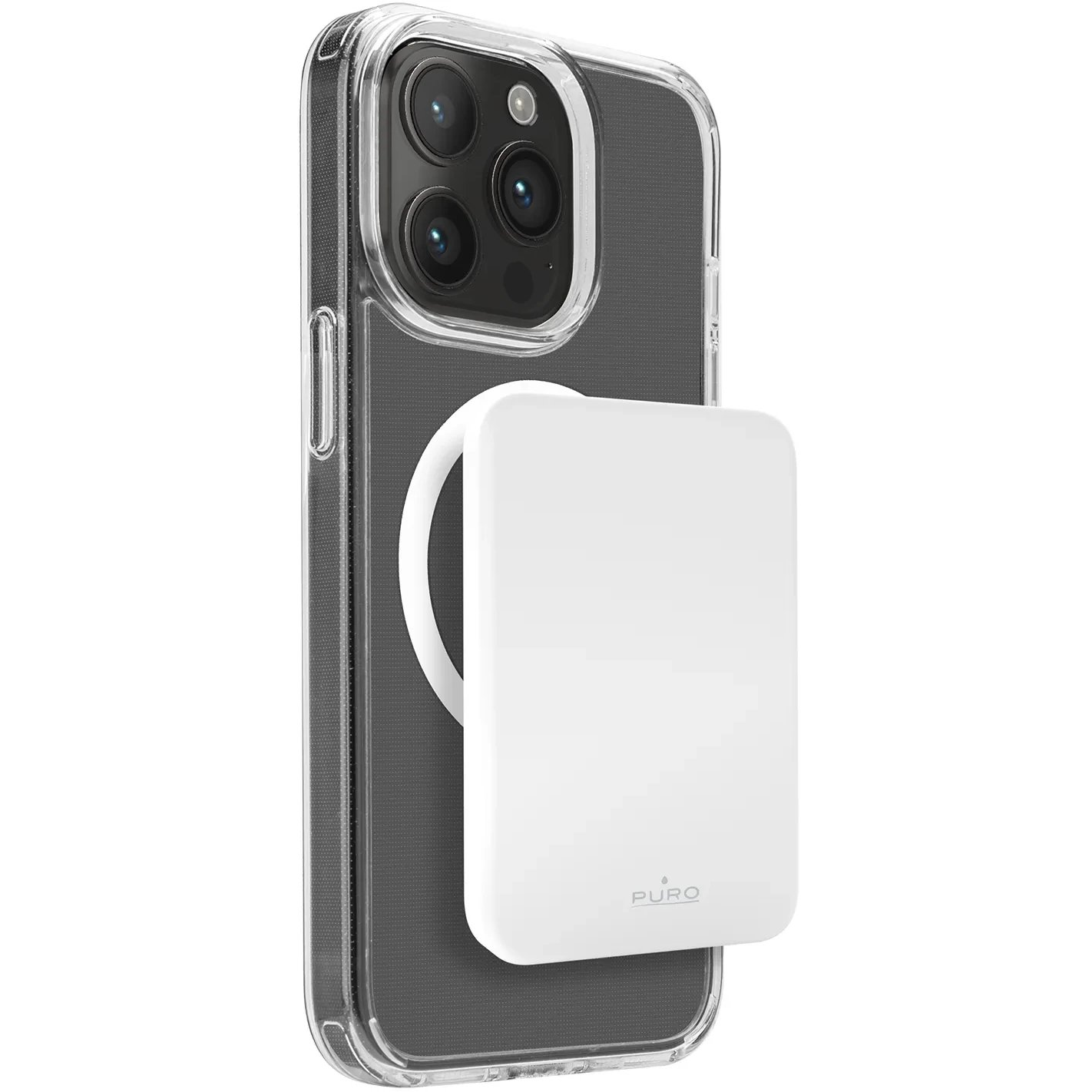 Puro Slim Power Mag 4200mAh MagSafe Power Bank USB-C Fehér (8018417464997)