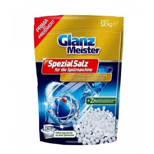 Glanz Meister Cink tartalmú mosogatógép só 1,2 kg (4260418931471) (4260418931471)