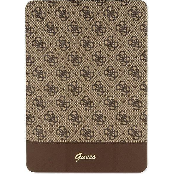 Etui na tablet Guess Etui GUFC10PS4SGW Apple iPad 10.2 2019/2020/2021 (7., 8. i 9. generacji) brązowy/brown 4G Stripe Allover