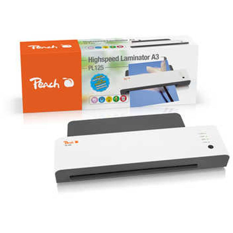 Peach PL125 laminálógép Meleg lamináló 600 mm/min Fehér (PL125)