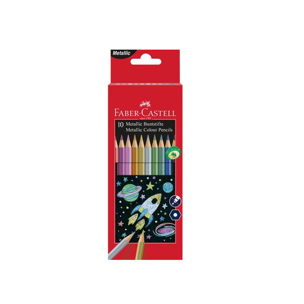 Faber Castell Buntstift metallic 10er Kartonetui