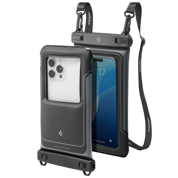 SPIGEN A611P univerzális vízálló úszó tok 2 darab matt fekete