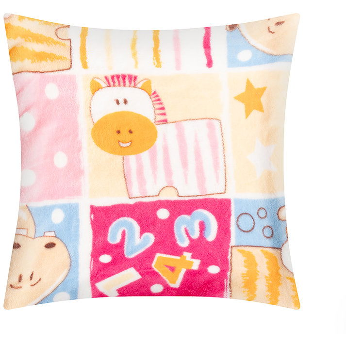 BELLATEX Ellík párna, 35 × 40 7023/119, rózsaszín, patchwork (13432)