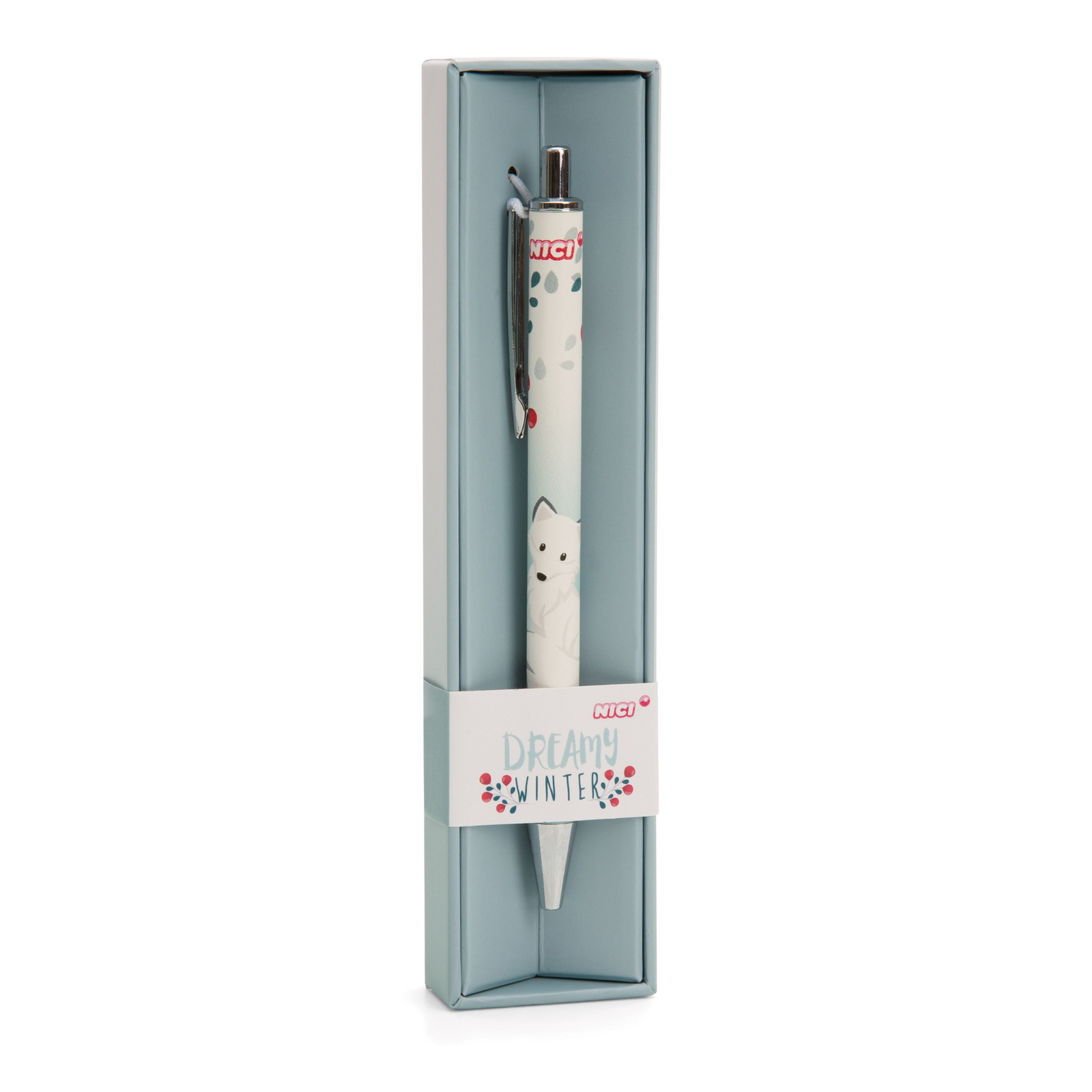 Nici Vanja a sarki róka golyóstoll (Kék tinta) - Fehér Mintás (61321)