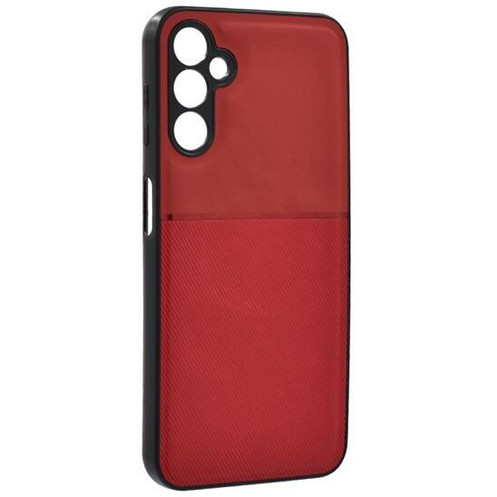 Gigapack Samsung Galaxy A14 5G (SM-A146) mágneses, bőr hatású, csíkos mintás tok piros (GP-138568) (GP-138568)