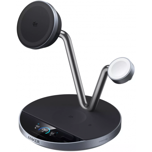 ANKER Prime 3-in-1 MagGo AirCool vezeték nélküli töltőállomás fekete B25X7G11