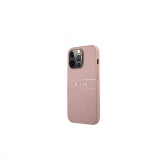 Guess PU Saffiano Apple iPhone 13 Pro Max bőr tok, rózsaszín (GUHCP13XPSASBPI) (GUHCP13XPSASBPI)