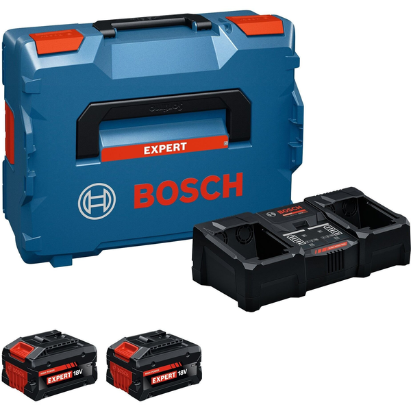 Bosch Professional 1600A0373X 2x EXBA18V-80 + EXAL18V2-320 Szerszámakku és töltő 8 Ah