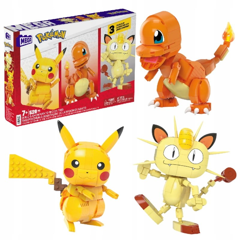 Mattel Mega Pokemon Trio 529 darabos építő készlet (HPF94)