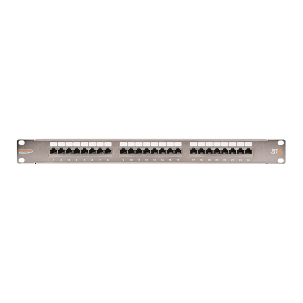 Nikomax STP patch panel cat.6 24 port 19" 1U árnyékolt (NMC-RP24SE2-1U-MT)