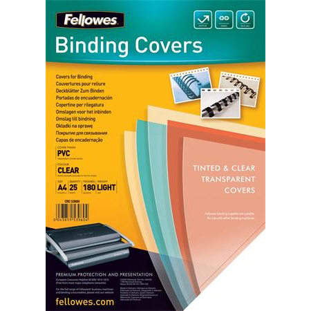 Fellowes 5380001 180mikron A4 előlap - Víztiszta (25 db/csomag) (5380001)