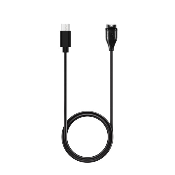 Garmin Vivomove 3 кабел за зареждане (Type-C - Garmin 100cm) ЧЕРЕН