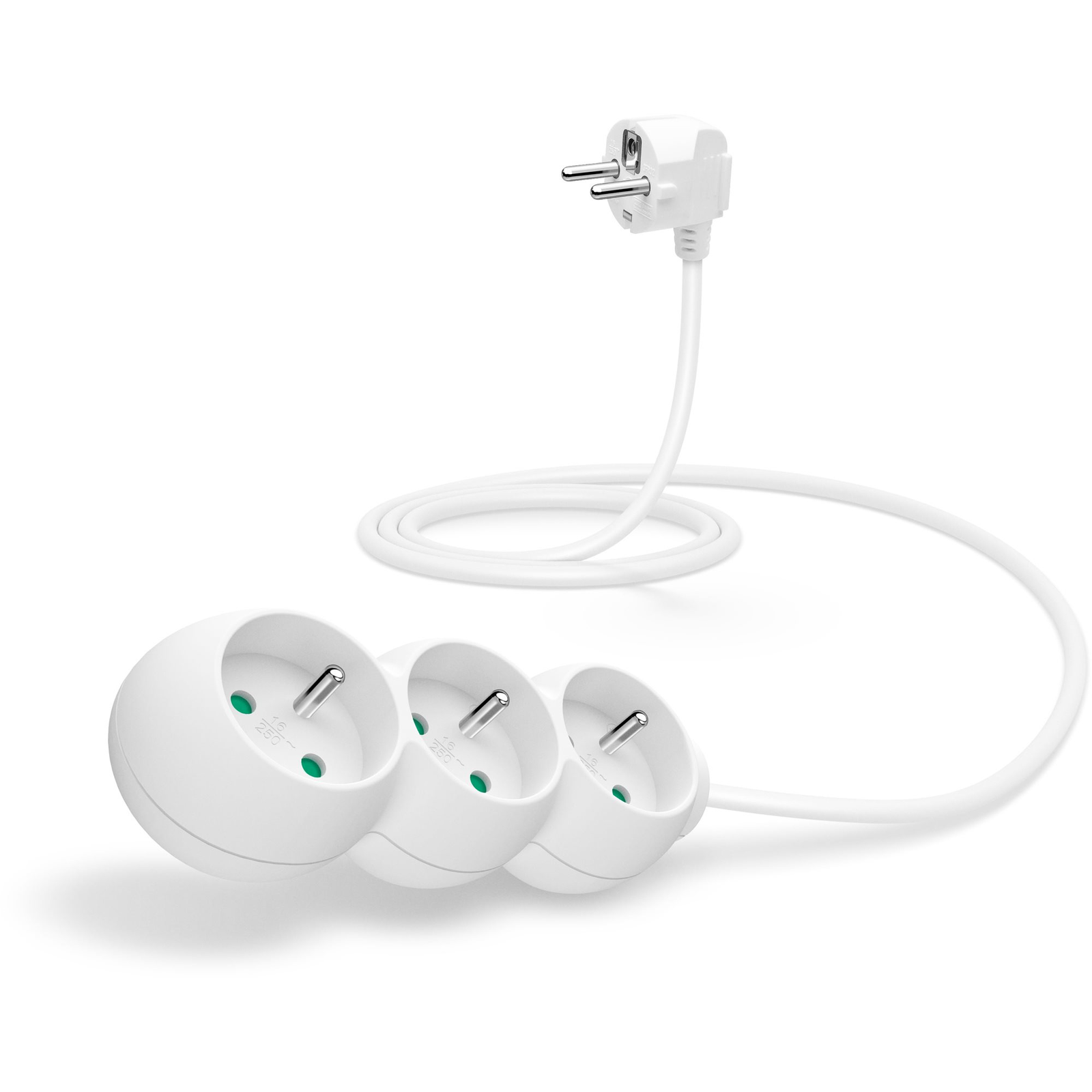 CONNECT IT hosszabbító, 230V, 3 aljzat, 1.5m, fehér (CI-1319)