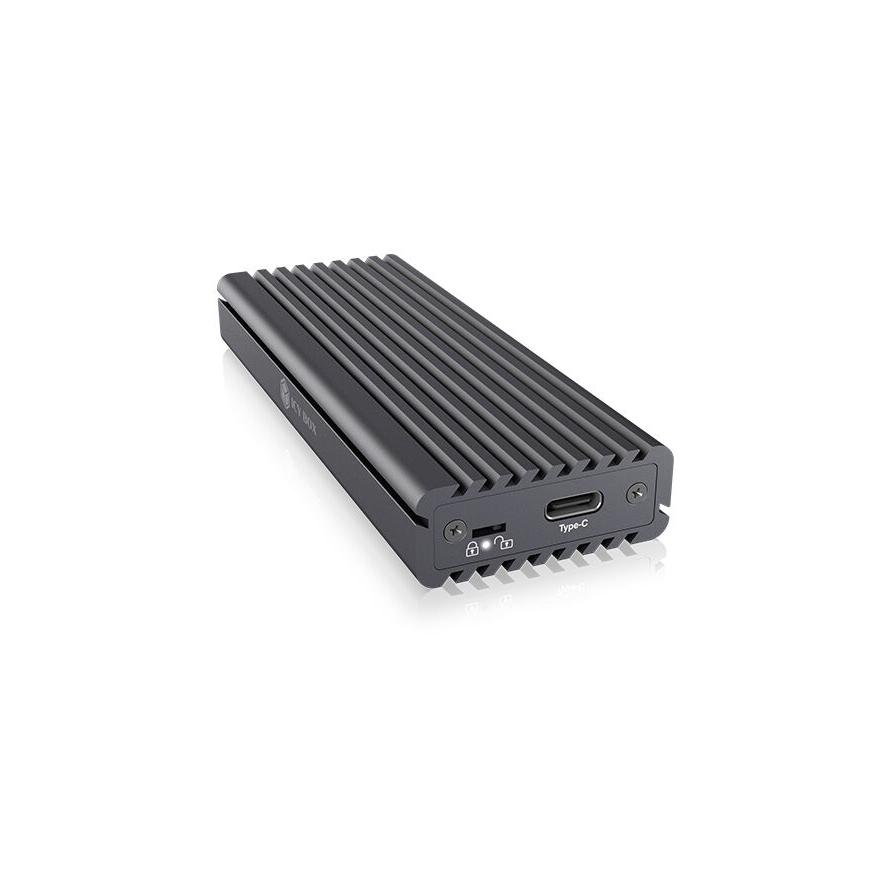 Geh. IcyBox USB 3.1 Typ-C M.2 NVMe SATA SSD Gehäuse extern (IB-1817MC-C31)