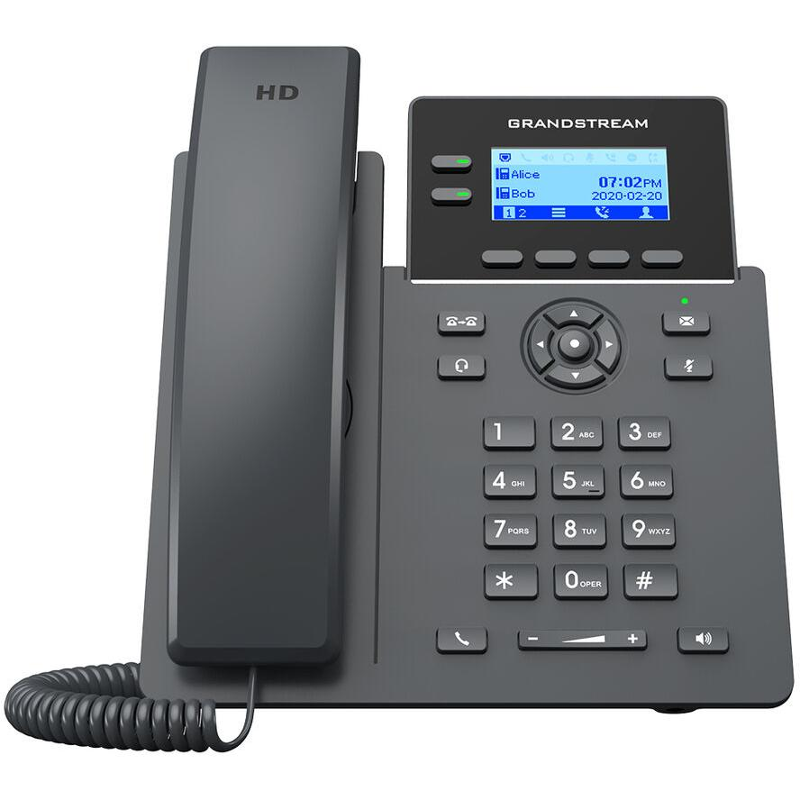 GRANDSTREAM IP Telefon 2 vonalas Carrier-Grade, HD LCD kijelző POE, WIFI (GRP2602W)