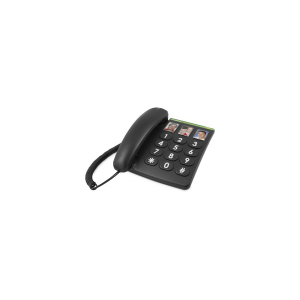 Doro PhoneEasy 331ph Asztali telefon Fekete