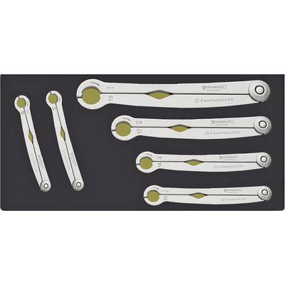 Racsnis egygyűrűs kulcs készlet 6 részes 10 - 19 mm Stahlwille TCS 240/6 96838774 (96838774)