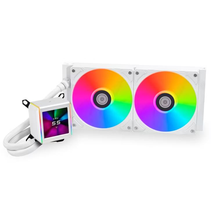 Lian Li GALAHAD II LCD univerzális CPU vízhűtés fehér (GA2ALCD28W) (GA2ALCD28W)