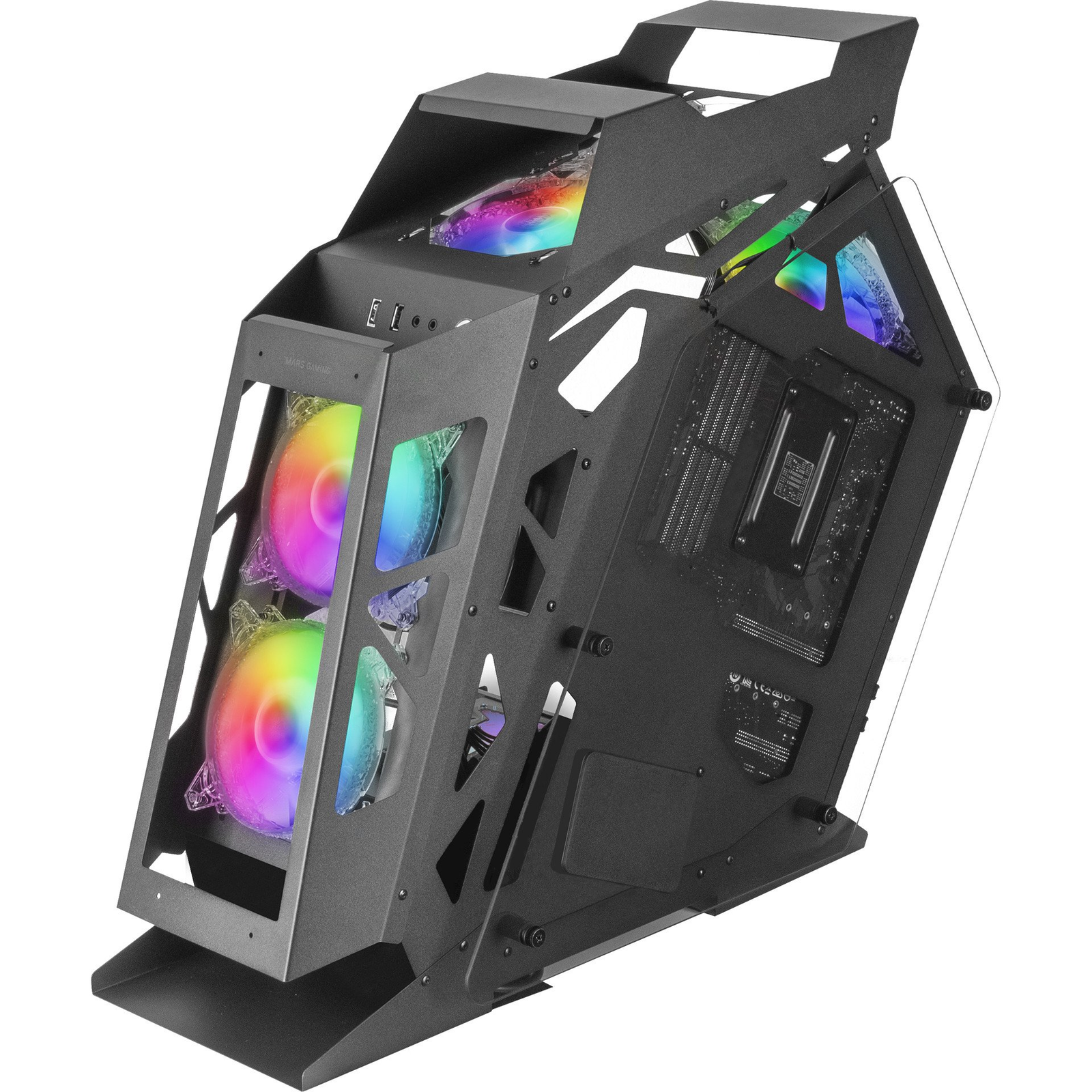 Mars Gaming MC61 számítógép ház Tower Fekete (8435693100140)