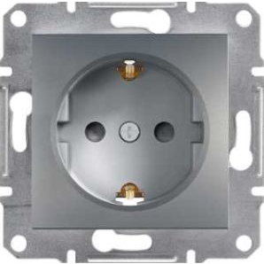 Schneider EPH2900271 ASFORA GYV/csavaros/antracit 2P+F csatlakozóaljzat (EPH2900271)