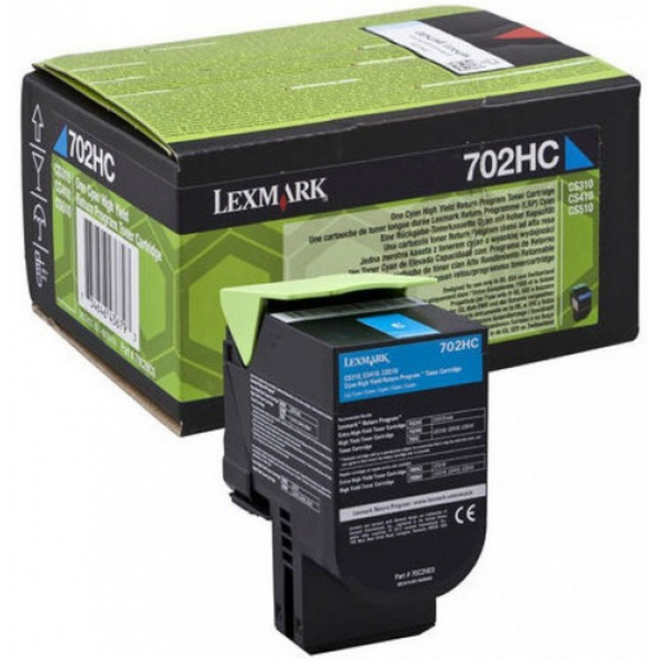 Lexmark 702HC R tonerpatron 1 stk Original Blå