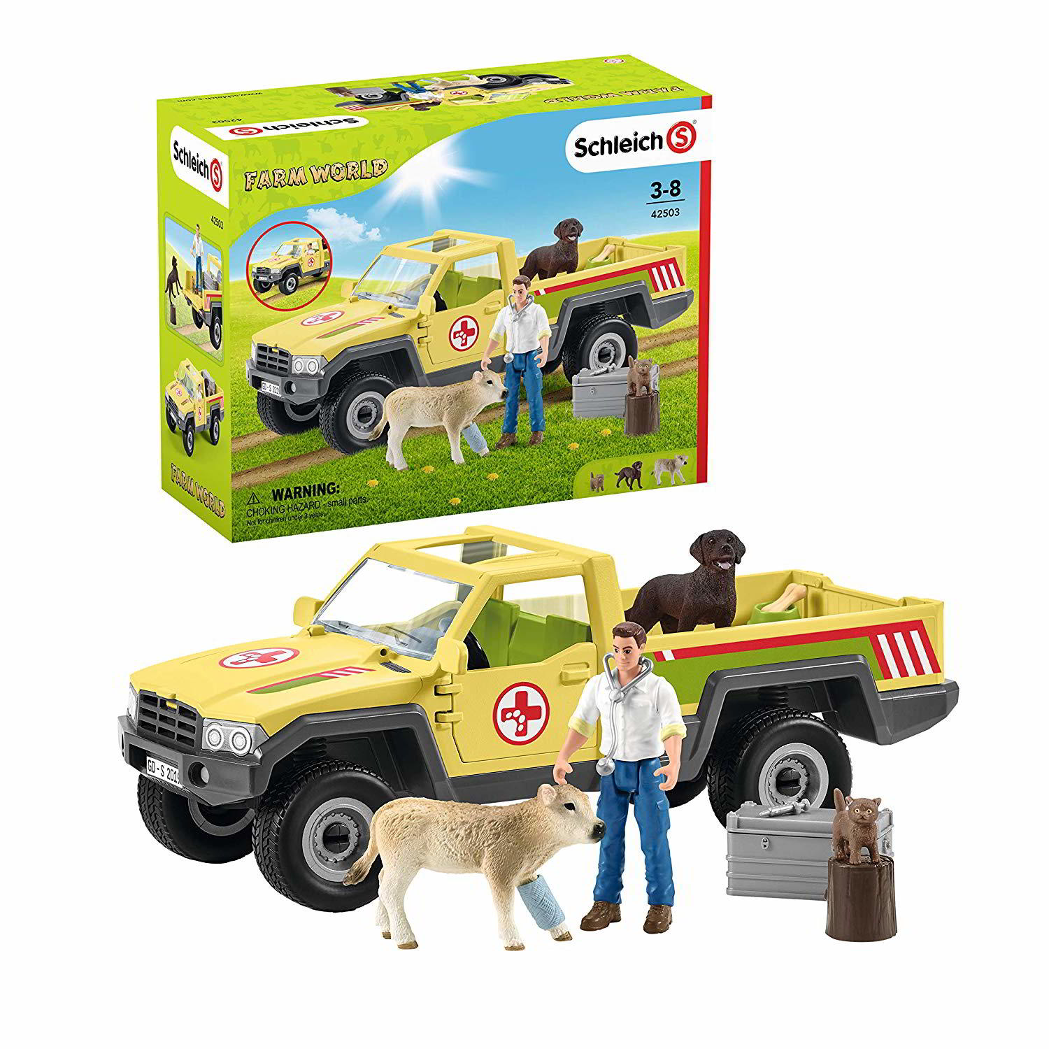 schleich FARM WORLD Veterinarian visit at the farm (42503)