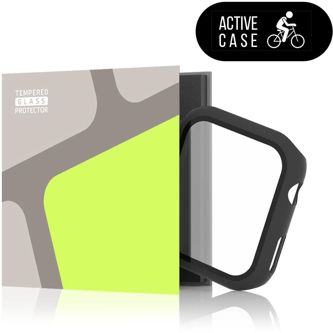 Tempered Glass Protector Apple Watch 10 42 mm üvegfólia + levehető sport tok (TGW-AW10A-CS)