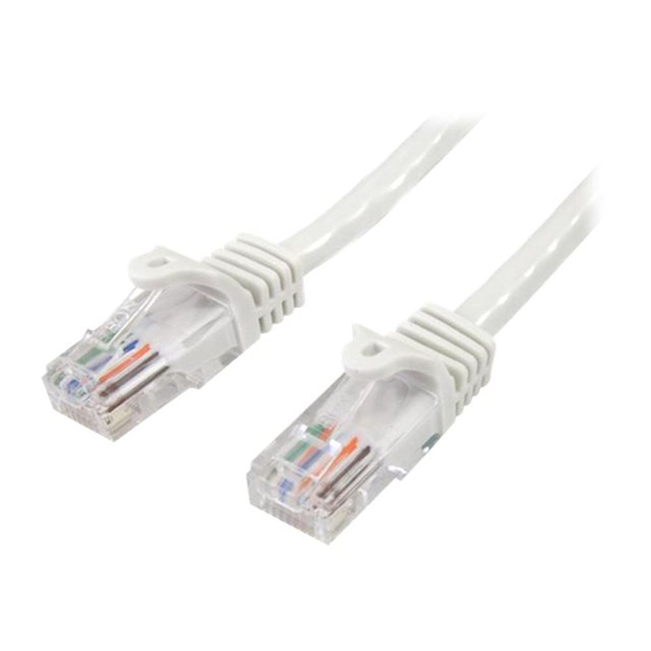 StarTech.com 45PAT50CMWH netværkskabel Hvid 0,5 m Cat5e U/UTP (UTP)