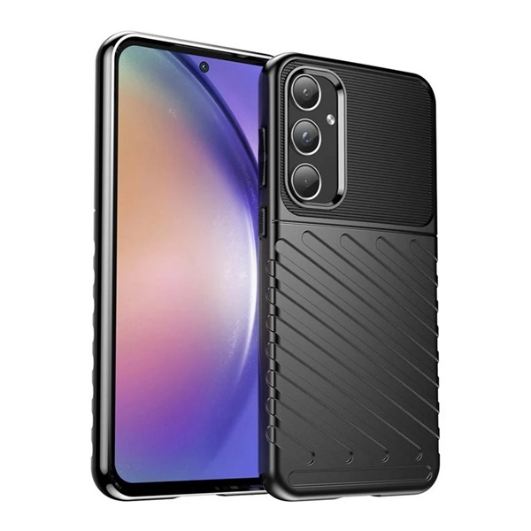 Szilikon telefonvédő (ütésállóság, csíkos, dombor minta) FEKETE Samsung Galaxy A55 5G (SM-A556) "Gigapack csomagolás" (GP-154864) Szilikon telefonvédő (ütésállóság, csíkos, dombor minta) FEKETE Samsung Galaxy A55 5G (SM-A556) "Gigapack csomagolás" (GP-154864)