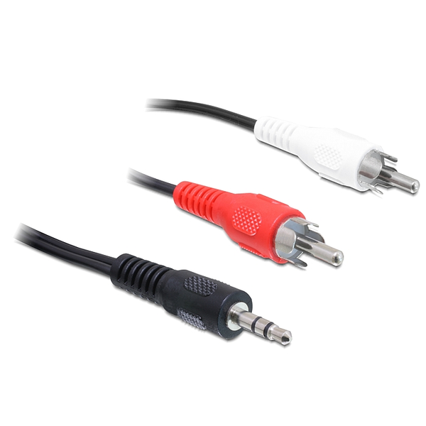 DeLOCK 84942 3m 3.5mm 2 x RCA černá, červená, bílý audio kabel