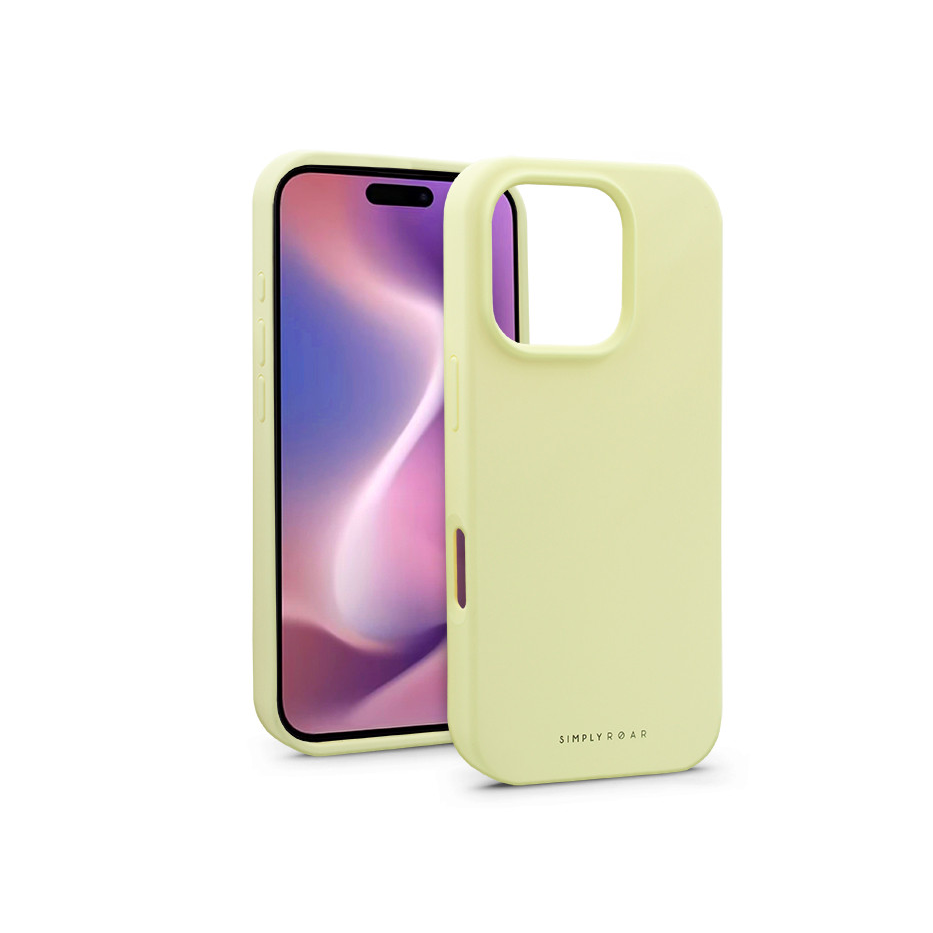 Apple iPhone 16 Pro szilikon hátlap - Roar Cloud Skin - sárga (KC311871)