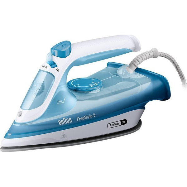 Braun FI 3144 BL Tør & dampstrygejern Keramisk strygesål 2400 W Blå