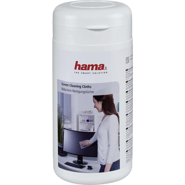 Hama 00113806 Panno per la Pulizia Tessuto felpato Bianco 100 pz
