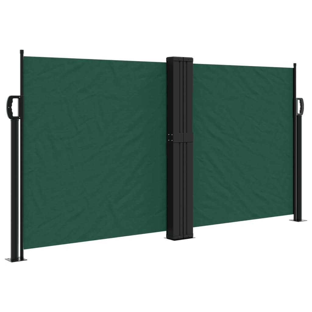sötétzöld behúzható oldalsó napellenző 120 x 600 cm (4004605)