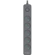 Tracer Power Line+ 3,0 m 5 gniazd grafitowy (TRALIS47024)