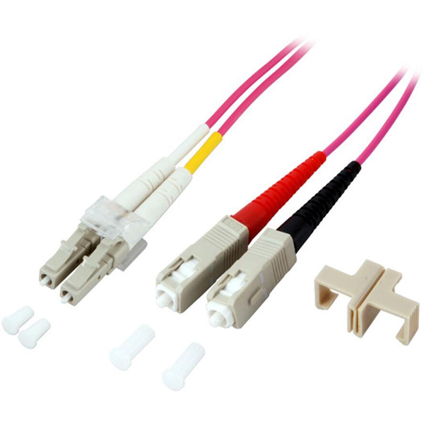 EFB Duplex Jumper LC-SC 50/125,OM4,LSZH,violett,2.0mm,5m