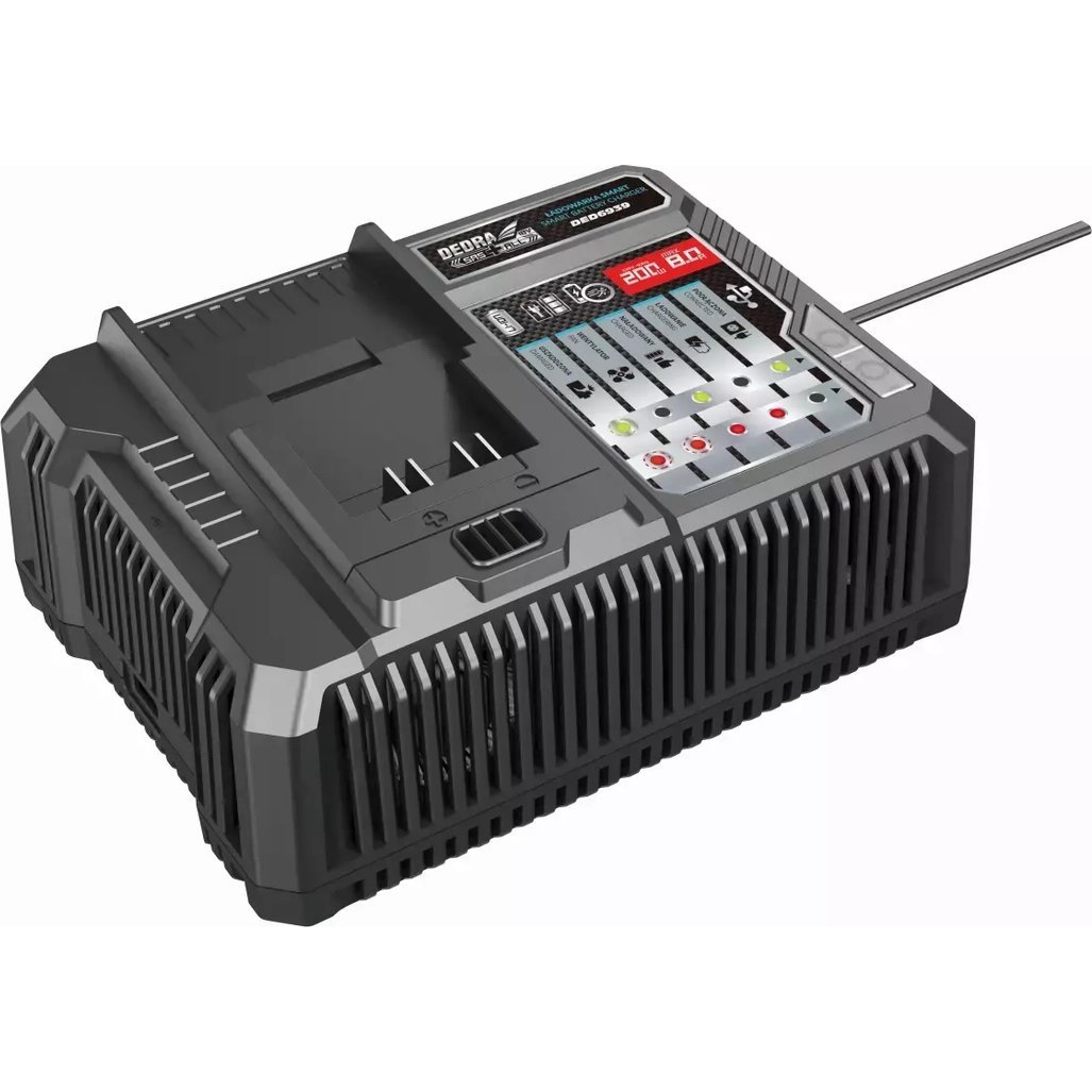 Dedra Akkumulátor Gyorstöltő - 18 V, 8 A, LED Lámpa (10299-uniw)