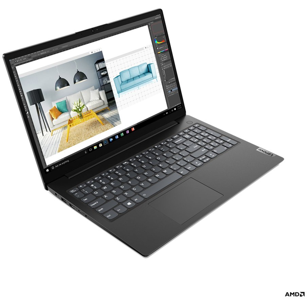Lenovo V15 G2 ALC AMD Ryzen™ 5 5500U Laptop 39,6 cm (15.6") Full HD 8 GB DDR4-SDRAM 256 GB SSD Wi-Fi 5 (802.11ac) Windows 11 Pro Olasz Fekete