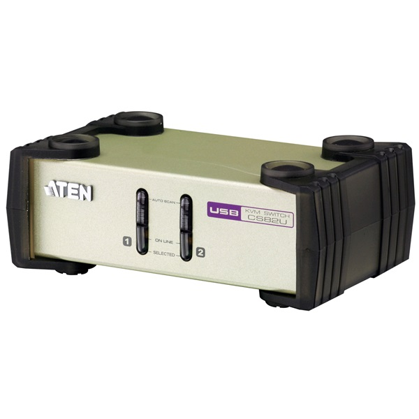 ATEN KVM Switch USB - PS/2 VGA, 2 port - CS-82U (CS82U-AT)