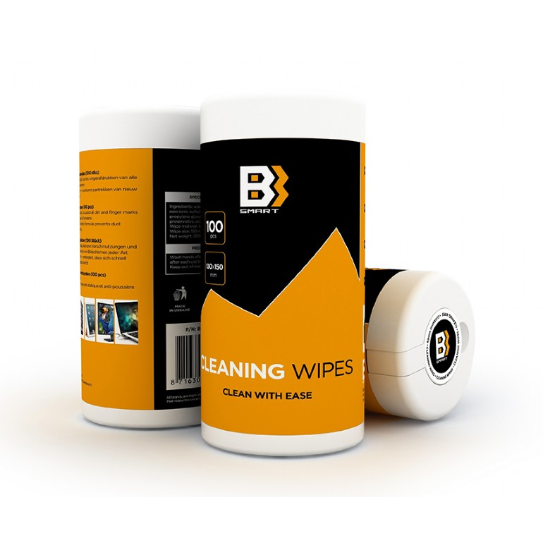 Gembird BB-WW100 Alkoholos törlőkendő (100 db) (BB-WW100)