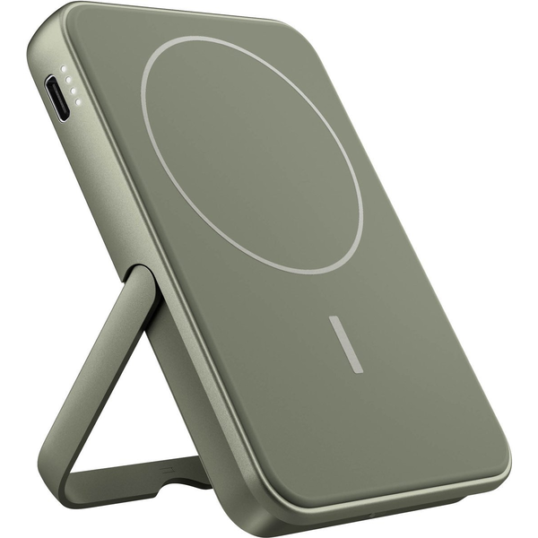 Fresh 'n Rebel mágneses indukciós power bank 5000 mAh szárított zöld