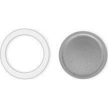 Bialetti 800034 Moka Express 6 adagos és Rainbow 6 adagos kotyogóhoz 3db tömítés + 1db szűrő (0800034)