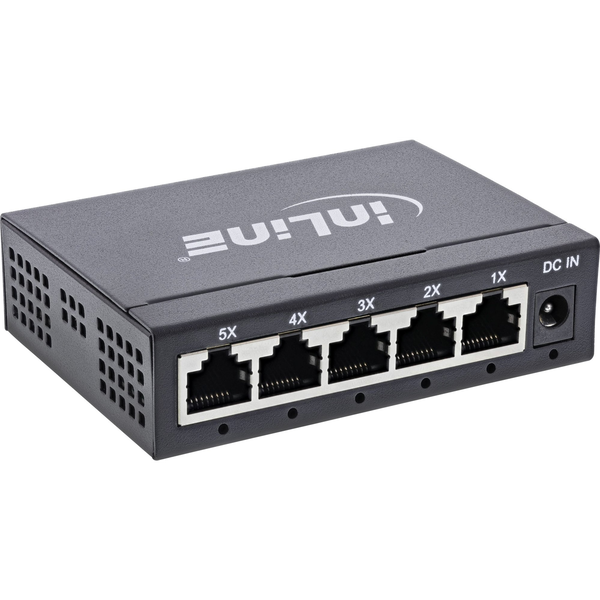 InLine 32305O switch di rete Gigabit Ethernet (10/100/1000) Nero
