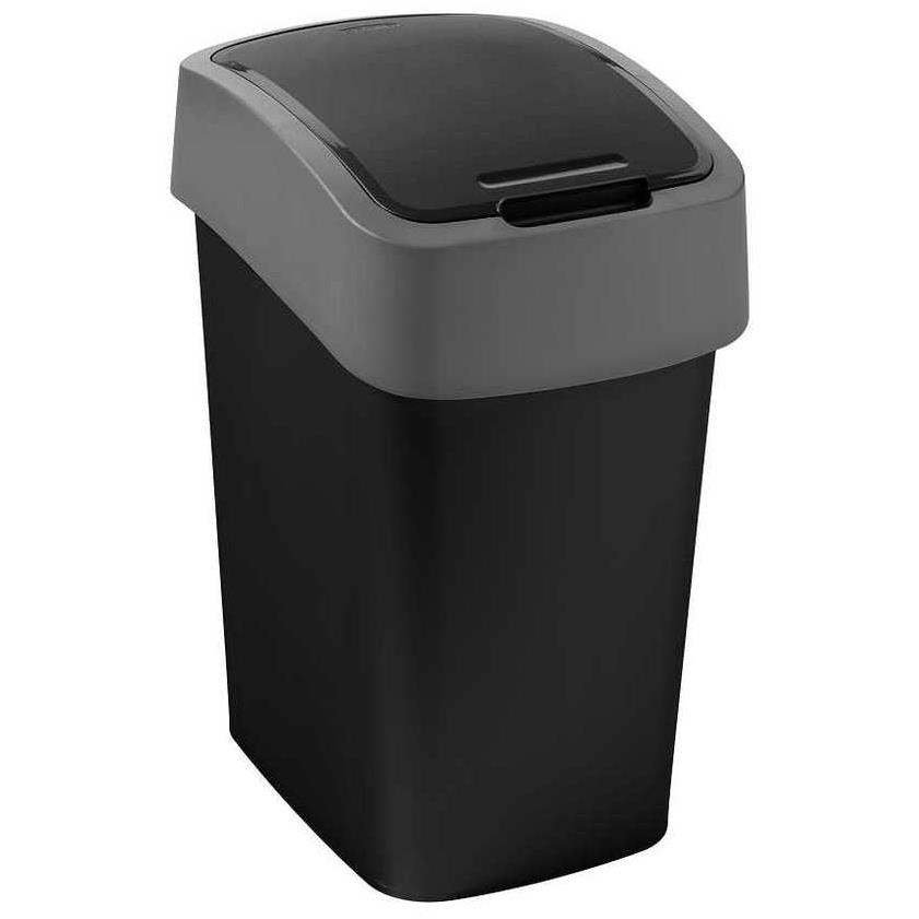 Curver PACIFIC FLIPBIN Szemetes, 9 l, fekete (229418)