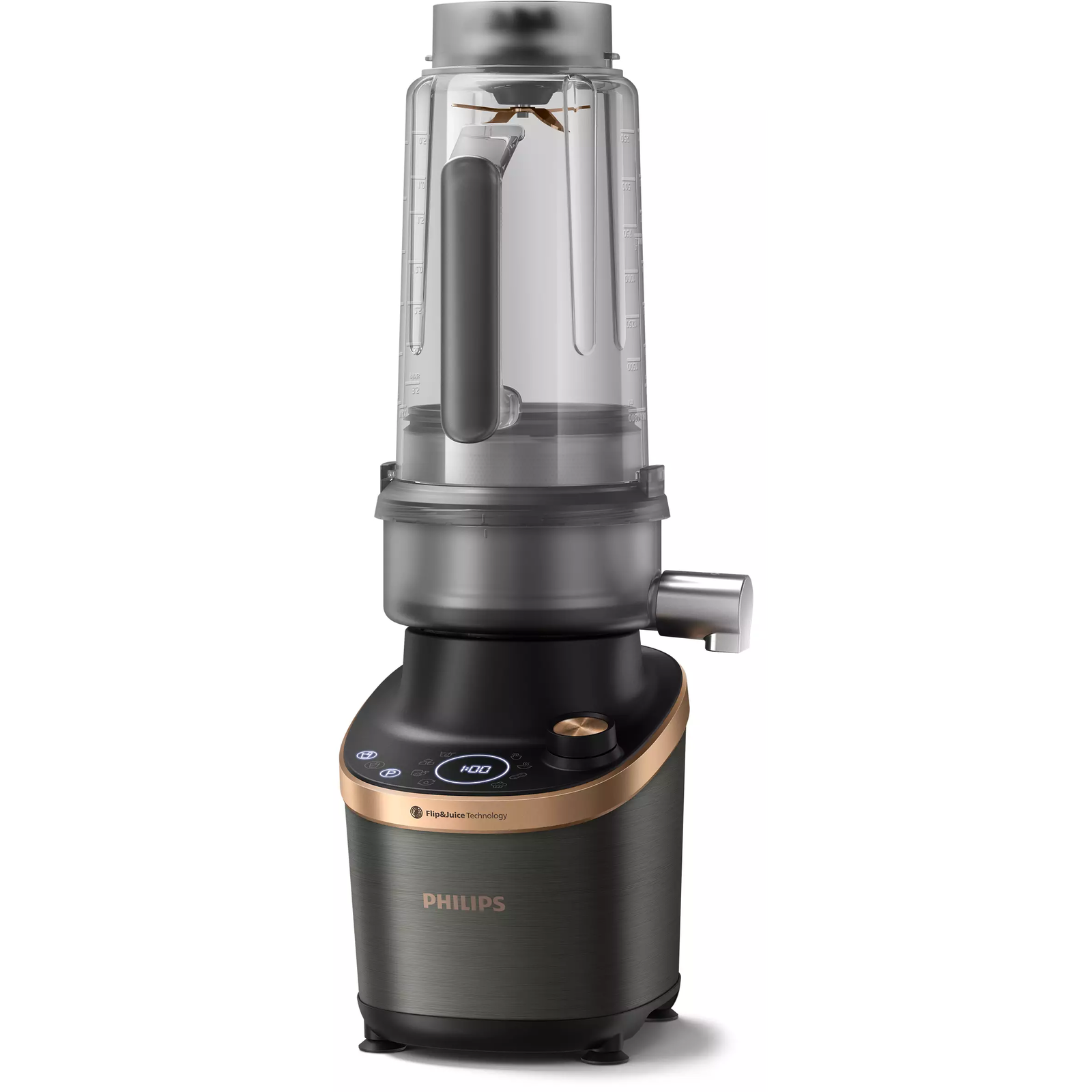 Philips HR3770/10 turmixgép 2 L Konyhai turmixgép 1500 W Fekete, Réz (HR3770/10)