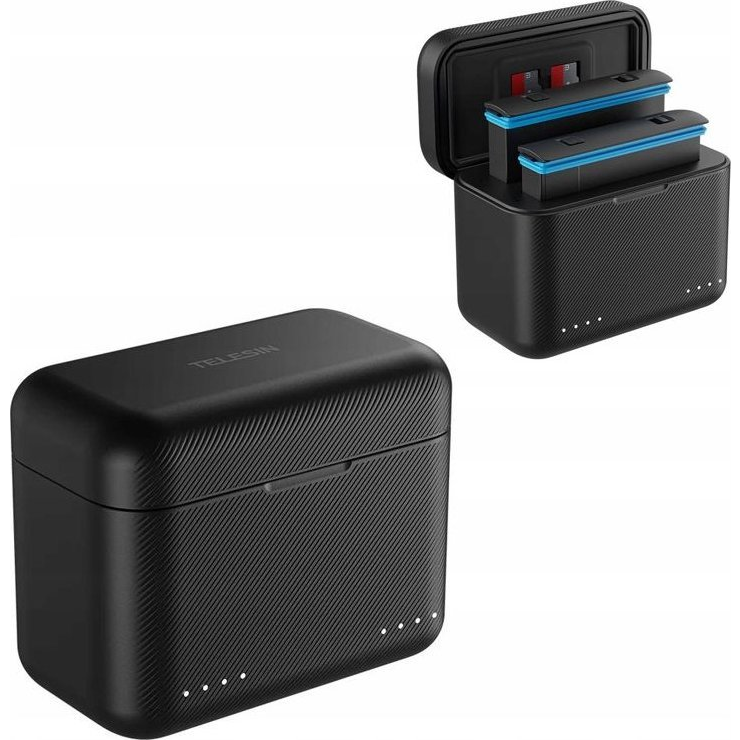 2-Slots Battery charger box & card storage TELESIN for Insta360 X4 (SB8951)